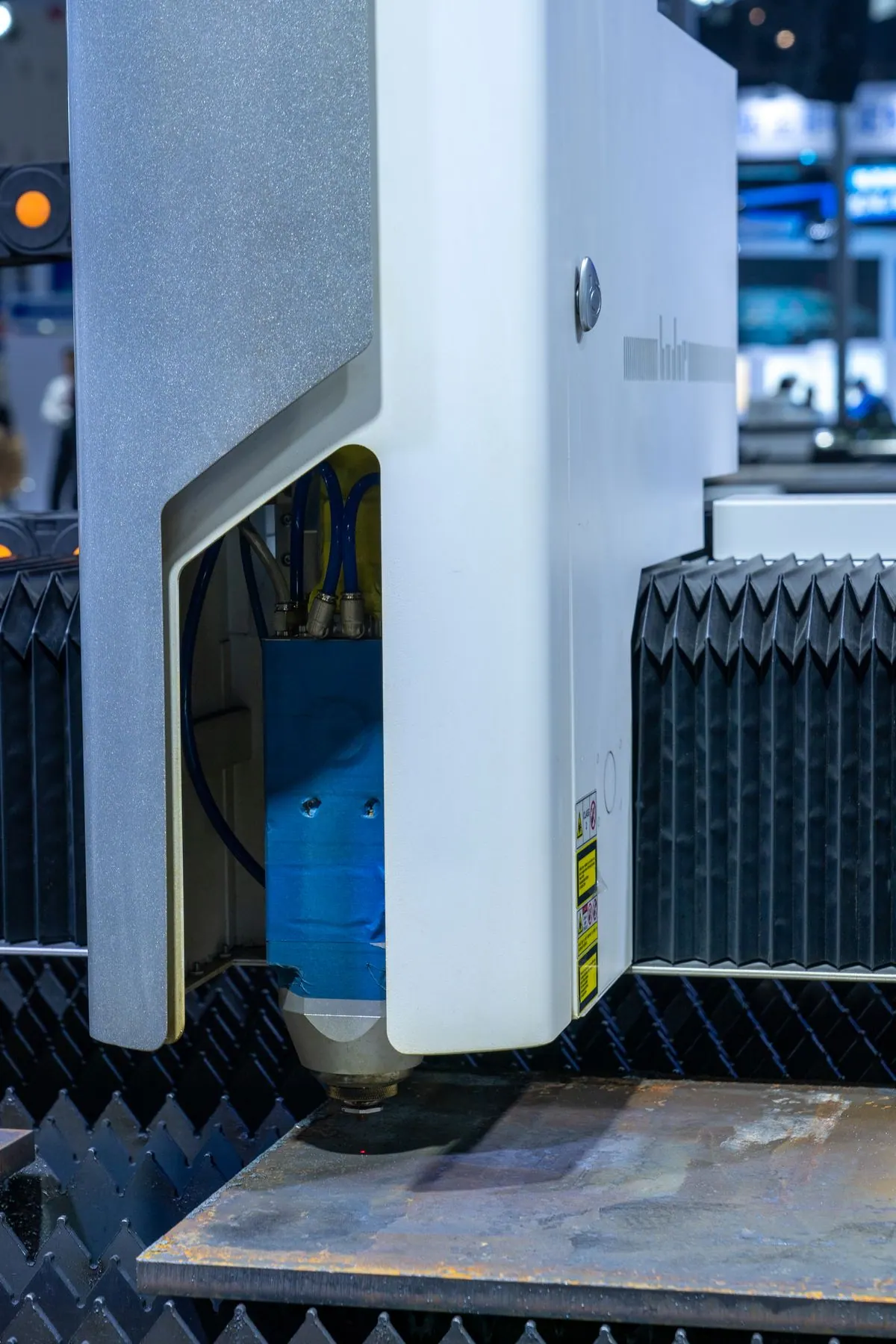 Cuts and forms sheet metal to specification for fabrication and enclosures.